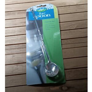 Twisted Handle Bar Spoon Classic Bar Tool Ice Tea Lemonadem 9.5"